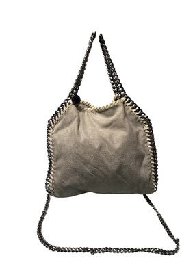 Stella McCartney Falabella Shaggy Deer Mini Tote Bag Light Grey